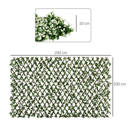 Outsunny Artificial Eucalyptus Decorative Trellis, 2m x 1m, High Quality