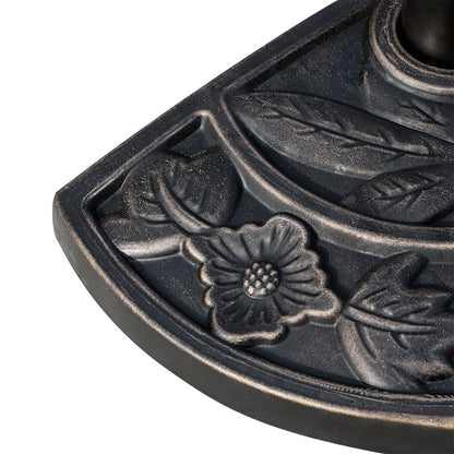 Heavy Duty Resin-Bronze Parasol Base | Sturdy & Secure | Perfect for Outdoor Umbrellas
