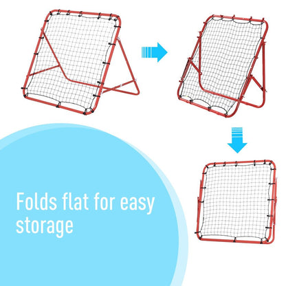 Pro Rebounder Net: Boost Skills & Confidence | Baseball Soccer Training | High-Quality HOMCOM