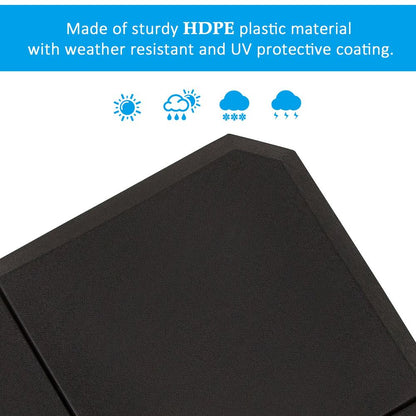 Heavy-Duty Sand & Water Fillable Black Parasol Base - Easy Assembly & Superior Quality