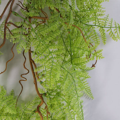 Premium 100cm Artificial Hanging Maidenhair Fern - Lifelike Greenery, Perfect for Indoor Décor