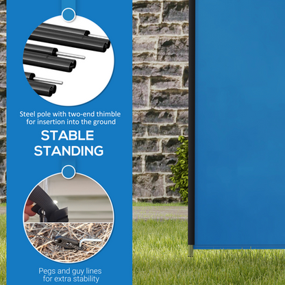 Camping Windbreak - Portable Wind Blocker, Protects from Wind, Sun, & Sand, 540cm x 150cm
