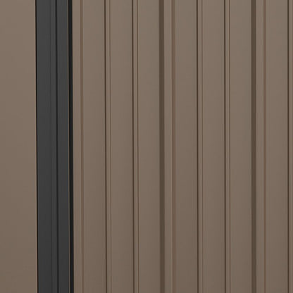 Outsunny Steel Garden Shed - Lockable Door - Weather-Resistant - Spacious Storage - High Quality