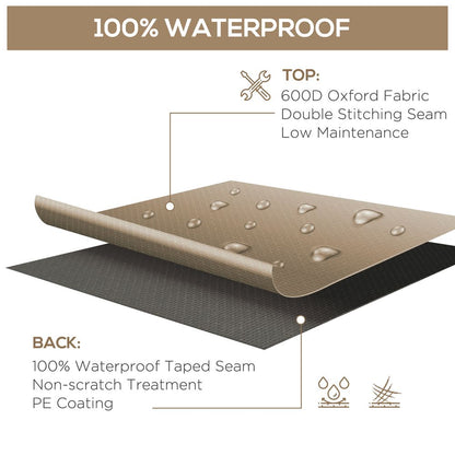 Premium 275x205cm Outdoor Furniture Cover | Water UV Resistant | Beige | Top-Quality Material | Outsunny