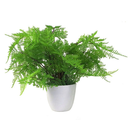 Realistic 30cm Artificial Potted Lady Fern - High Quality & Lifelike (Athyrium Filix-Femina)