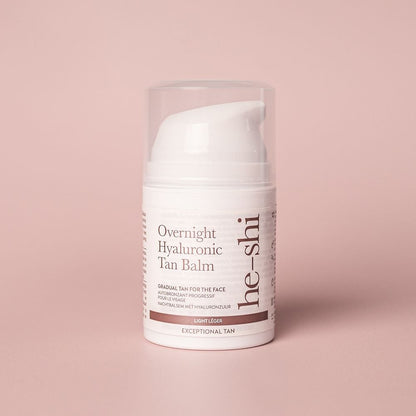 He-Shi Overnight Hyaluronic Self Tan Balm - 50ml for Relaxing Facial Night Tan