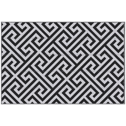 121x182cm Reversible Outdoor Rug Portable Plastic Straw RV Outsunny