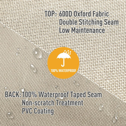 Premium Waterproof Furniture Cover - Protect Your 3 Seat Rattan Sofa with Confidence