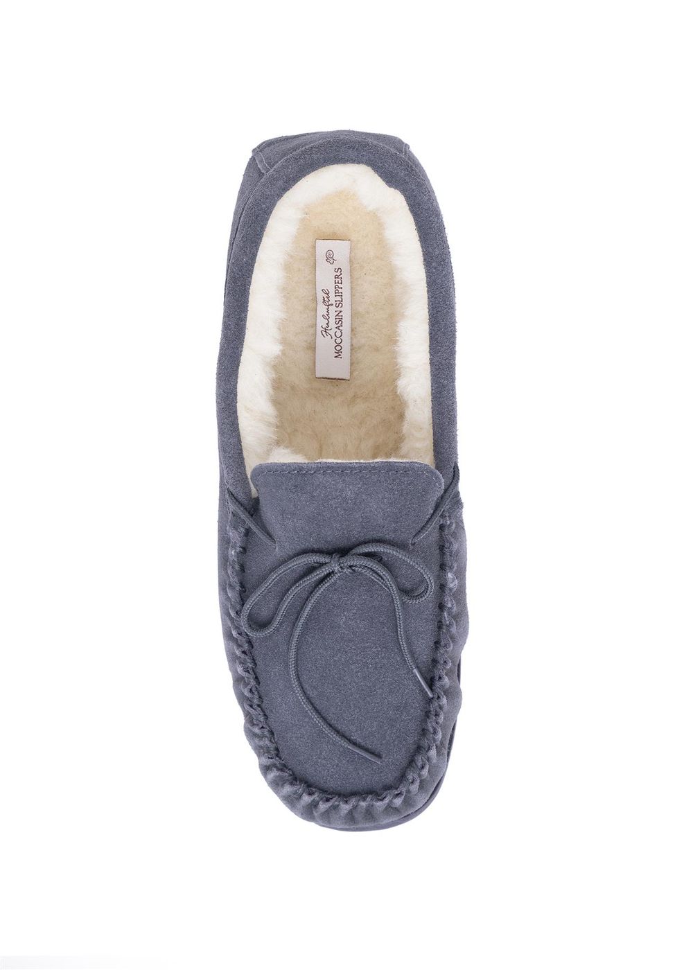 Premium Sheepskin Suede Moccasin Slippers - Non-Slip Rubber Sole - Multiple Sizes - Nordvek