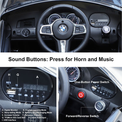 Kids Ride On Car Licensed BMW 6GT 6V Electric Battery Powered Vehicle