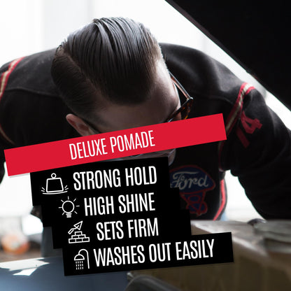 Uppercut Deluxe Barbers Collection Deluxe Pomade – Strong Hold, High Shine, Water-Based