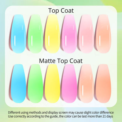 UR SUGAR Neon Extension Gel Set – 6 Colors for Quick, At-Home Nail Extensions