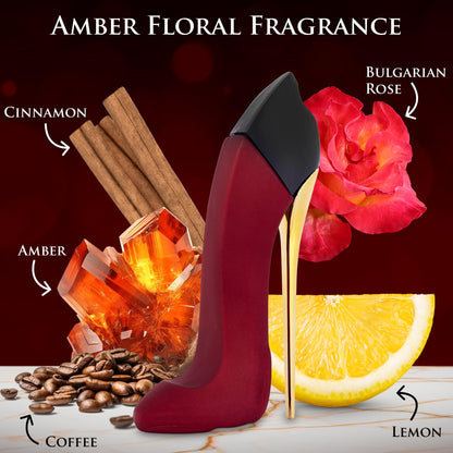 URBAN COLLECTION Bad Girl Velvet for Women – Eau de Parfum 100 ml | Amber Floral, Sweet & Powdery