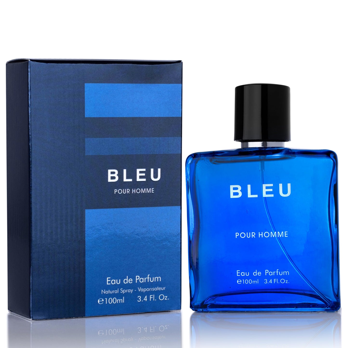 Bleu for Men Eau de Parfum – Citrusy Top Notes, Aromatic Spices & Warm Woody Undertones | 3.4 fl oz
