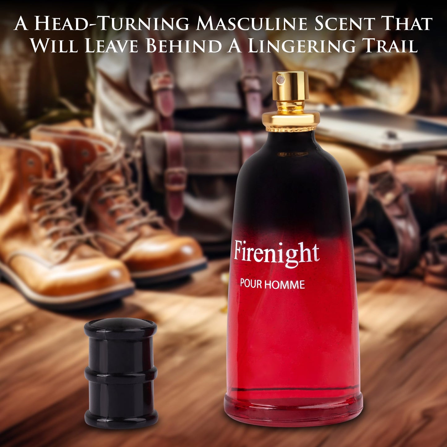 URBAN COLLECTION Firenight for Men Eau de Parfum – 3.4 oz / 100 ml – Citrus, Spice & Violet Notes