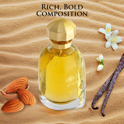 URBAN COLLECTION Soleil for Women Eau De Parfum – Warm Gourmand Notes with Soft Florals and Sandalwood, Paraben-Free 100ml