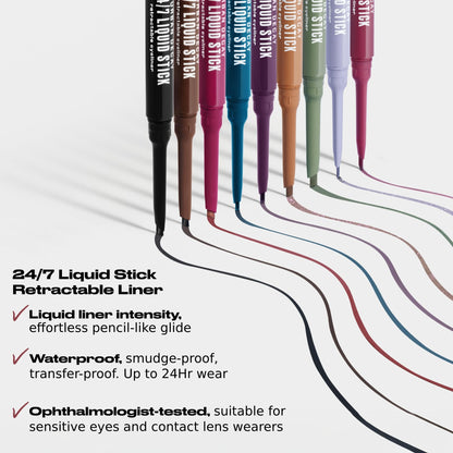 Urban Decay 24/7 Liquid Stick Waterproof Eyeliner — Dual-Ended, Up to 24HR Wear, Rough Waves