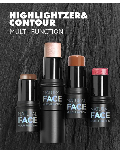 URQT 3 Pcs Face Contour Sticks Set – Highlighter, Contour & Blush (Shades 02, 03, 04)