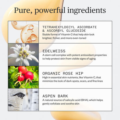 Ursa Major Natural Vitamin C Serum | Brighten Up Vitamin C Serum for Radiant, Even Skin Tone | Vegan, Cruelty-Free | 1 oz
