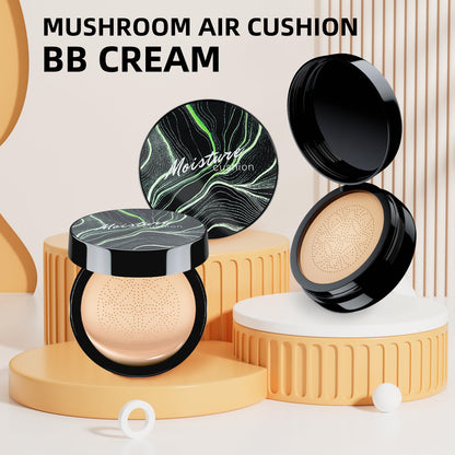 Ursoulney Mushroom Head Air Cushion CC Cream – Full Coverage Cushion Foundation (2 Pcs Buff Beige)