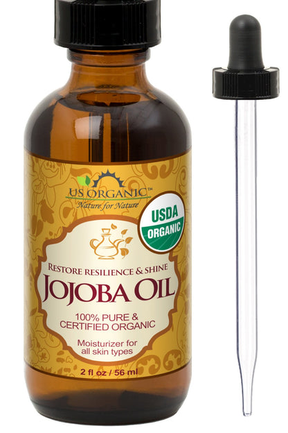 US Organic Jojoba Oil – 100% Pure USDA Organic, Cold-Pressed Virgin, 2oz (56ml)
