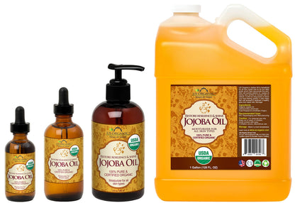 US Organic Jojoba Oil – 100% Pure USDA Organic, Cold-Pressed Virgin, 2oz (56ml)