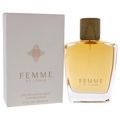 Usher Femme EDP Spray for Women – 3.4 oz | Chypre Floral Fragrance