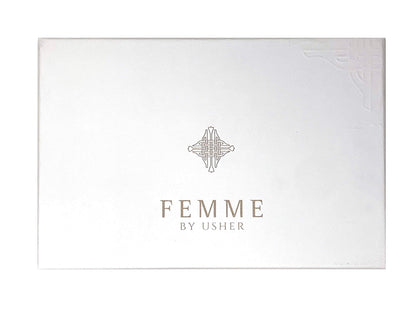Usher Femme Gift Set for Women – Eau de Parfum Spray 3.4 oz + Body Lotion + Shower Gel | Usher