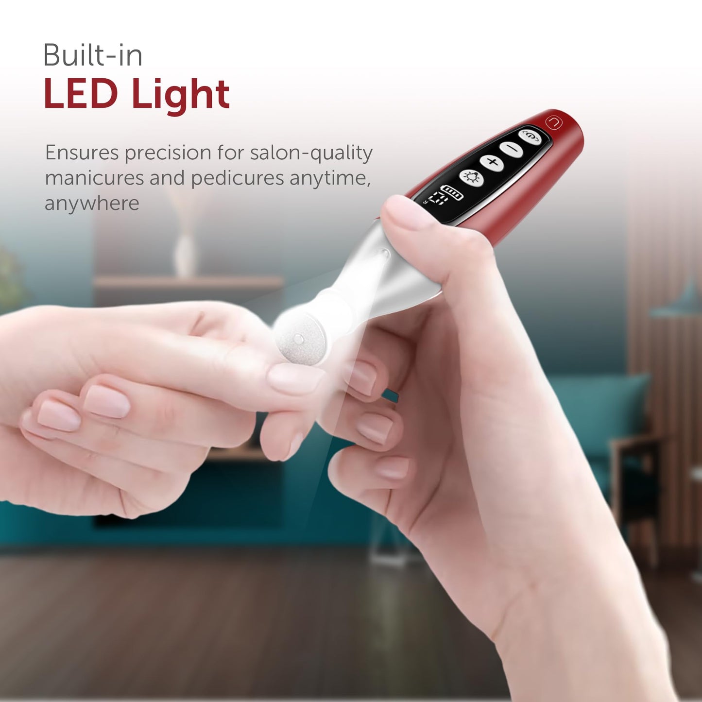 UTILYZE PediLux Pro Cordless Nail Drill Kit — Professional Manicure & Pedicure at Home