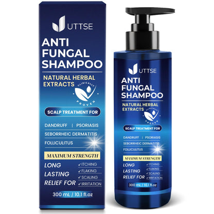 Uttse Anti-Fungal Shampoo for Scalp Psoriasis, Dandruff & Folliculitis — 300 mL