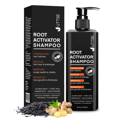 Uttse Root Activator Shampoo for Men – Hair Growth & Thicker Hair (300 mL)