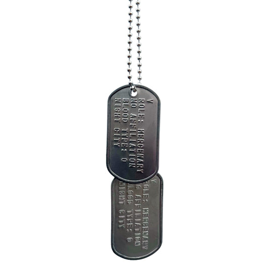 'V' 2077 US Military DOG TAGS Gaming Collectible Pendant COSPLAY Necklace