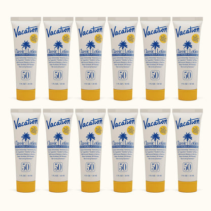 Vacation Mini Classic Lotion SPF 50 – 1oz Travel Pack (12 Count)