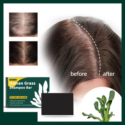 VAEYAE Usman Grass Shampoo Bar – Gray Hair Thickening & Growth (2 Pcs)