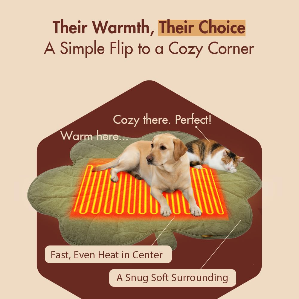 Vagascape Large Dog Heating Pad – Waterproof, Adjustable Temperature, 35x27 in