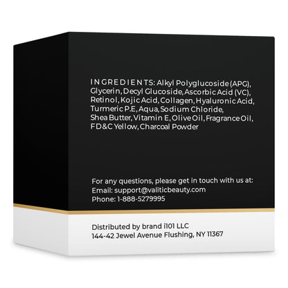 VALITIC Charcoal Kojic Acid Turmeric Bar — 2 Pack for Dark Spots and Even Skin Tone