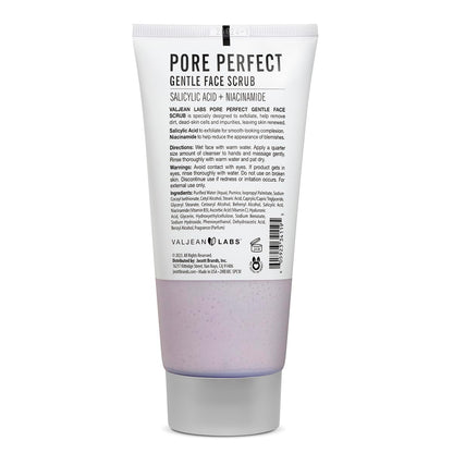 Valjean Labs Pore Perfect Gentle Face Scrub — Salicylic Acid & Niacinamide | Refine Pores