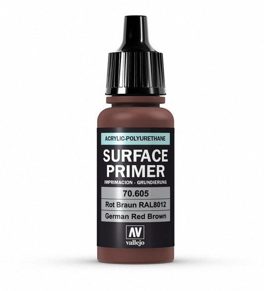 Vallejo Polyurethane - Primer German Red Brown  (RAL 8012) 17ml