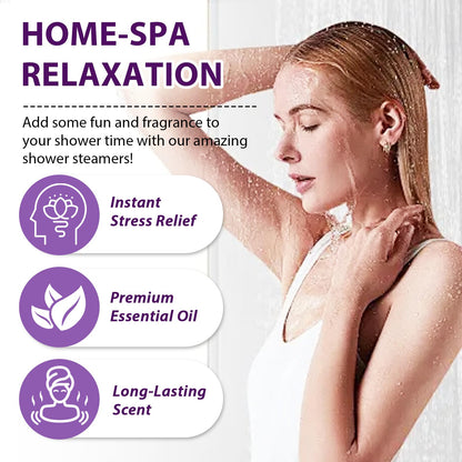 Valleylux 16-Pack Shower Steamers — 8 Scents for Home Spa Relaxation
