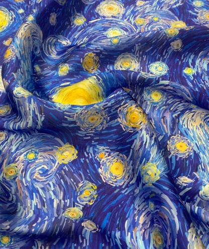 Van Gogh Inspired Fabric By Metre