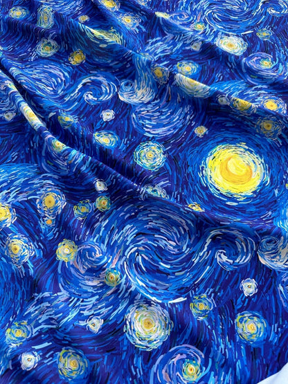 Van Gogh Inspired Fabric By Metre