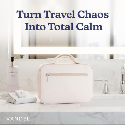 VANDEL Waterproof Hanging Toiletry Bag for Travelling - 360° Hook, Leakproof, Makeup Organizer | Black