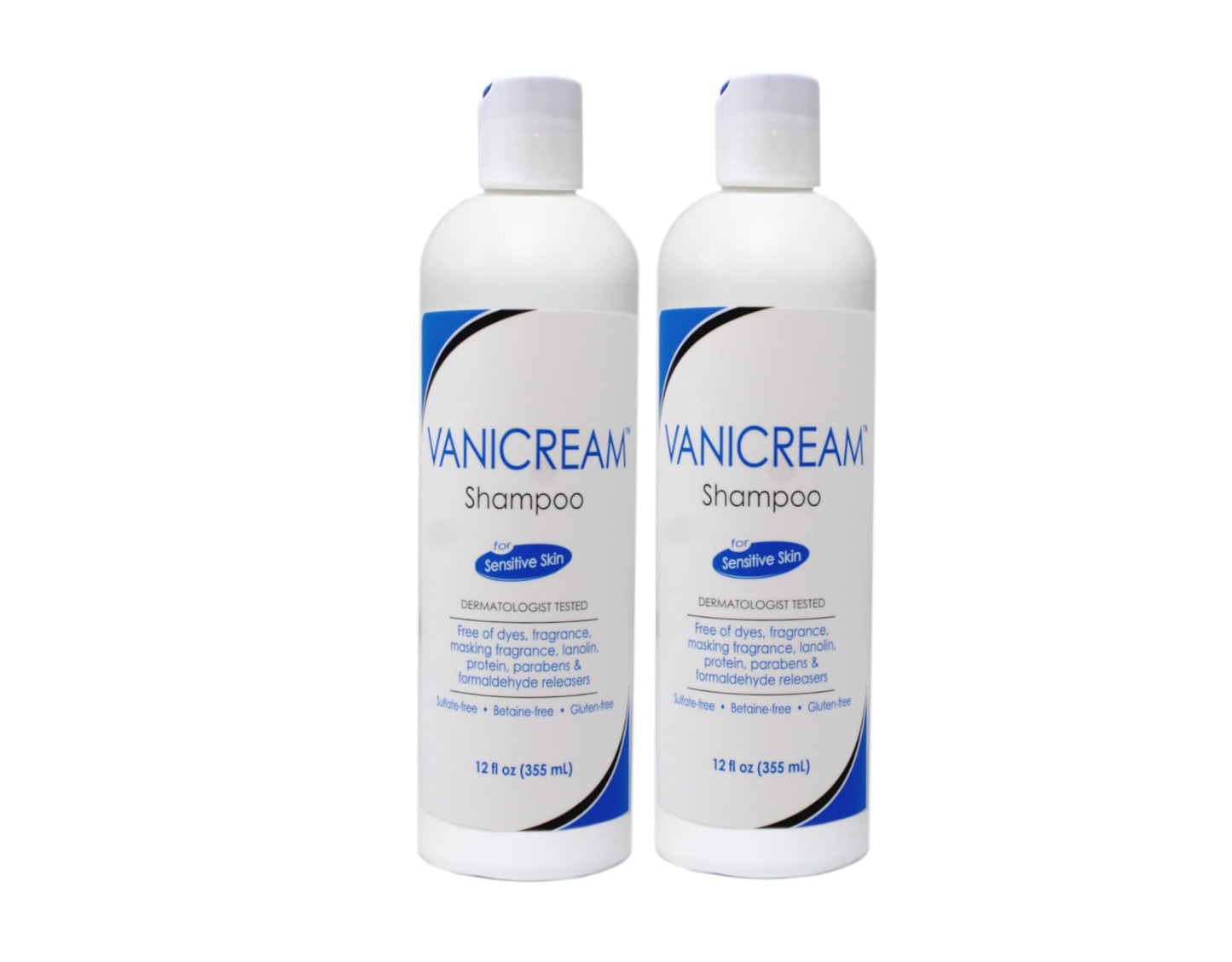 Vanicream Shampoo & Conditioner Set for Sensitive Skin – Dermatologist Tested – 4 Bottles (12 oz)