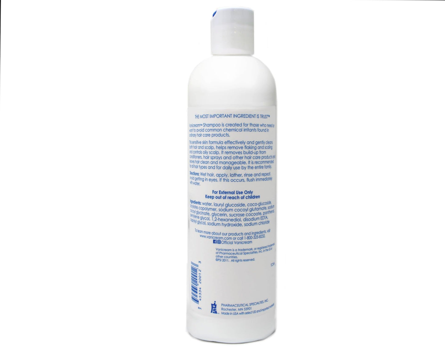 Vanicream Shampoo & Conditioner Set for Sensitive Skin – Dermatologist Tested – 4 Bottles (12 oz)
