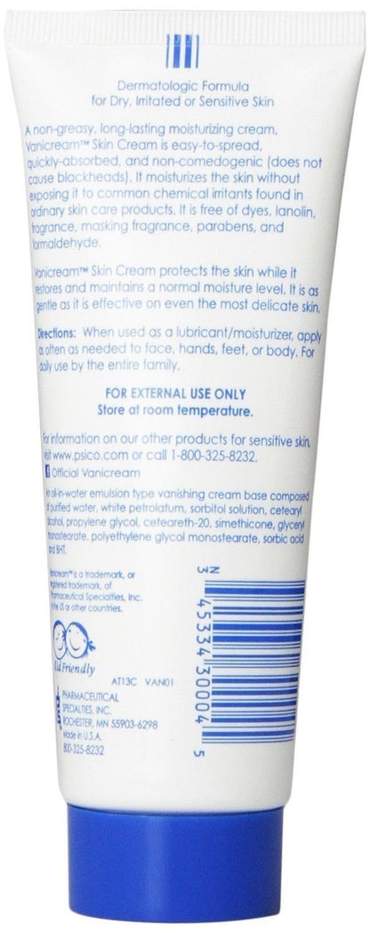 Vanicream Moisturizing Skin Cream for Sensitive Skin – 4 oz (Pack of 3)