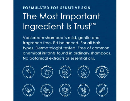Vanicream Shampoo & Conditioner Set for Sensitive Skin – Dermatologist Tested – 4 Bottles (12 oz)