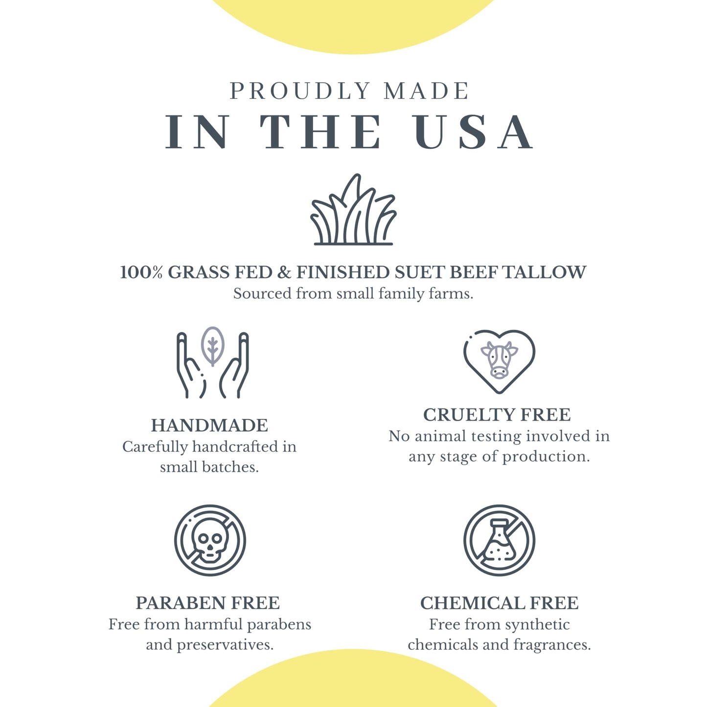 Vanman's Tallow and Honey Balm Jumbo | Grass-Fed Beef Tallow Moisturizer with Honey & Essential Oils - 6.3 oz