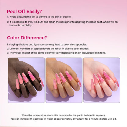 VANSISOS Poly Gel Nail Kit – 12 Colors with UV Light for Beginners