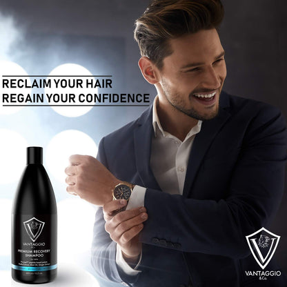 Vantaggio & Co. Hair Loss Shampoo for Men – DHT Blocker, ProCapil, Castor Oil – 13.5 oz