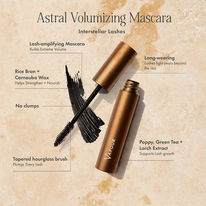 Vapour Beauty - Astral Volumizing Mascara | Non-Toxic, Cruelty-Free, Clean Beauty (Deep Space - Cosmic Black)